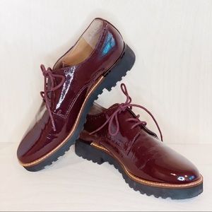 Franco Sarto Bordeaux Lace Up Platform Oxford